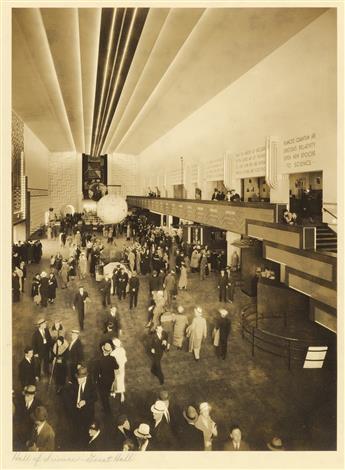 (CHICAGO WORLDS FAIR) Album entitled A Century of Progress International Exposition, Chicago 1933-34 with 60 photographs by Kaufmann a
